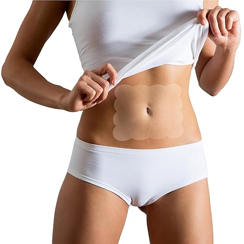 Skinnies Instant Lifts - Cinta adhesiva para abdominoplastia patentada, fabricada en Estados Unidos, para vientre delgado de 3 a 4 pulgadas al