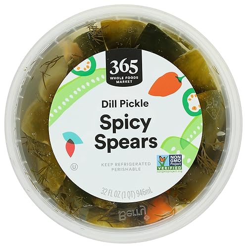 Miniatura 4 de 365 By Whole Foods Market, Eneldo Pepinillo Spicy Spears, 32 onzas