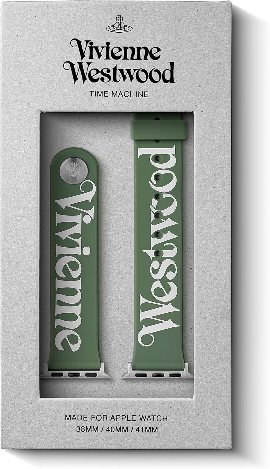 Vivienne Westwood Apple Watch Strap 22mm, designed for compatibility with Apple Watch Sizes 38mm, 40mm, and 41mm, Compatible with Apple Watch Series 9 8 7 6 5 4 3 2 1 SE Replacement Strap