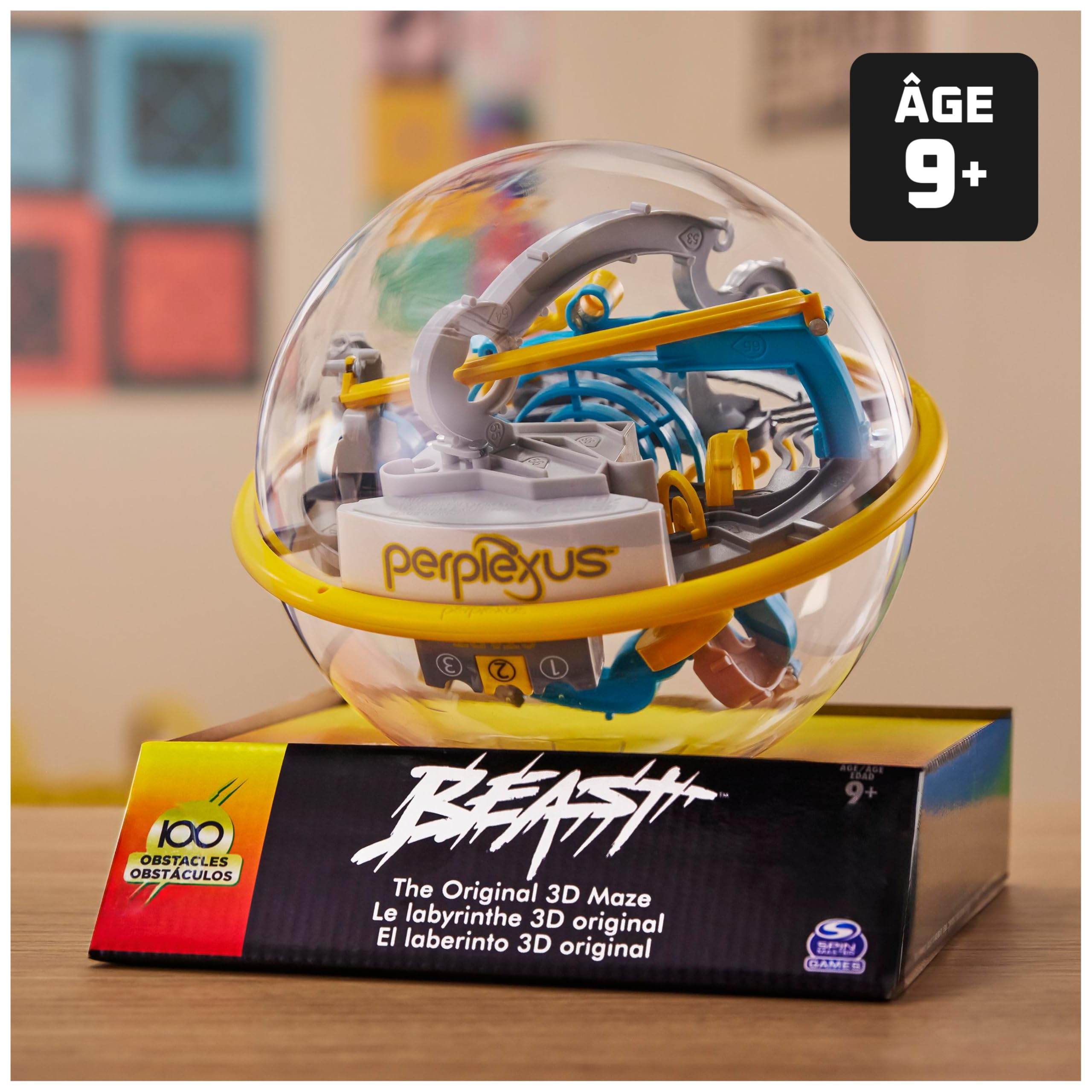 PERPLEXUS - PERPLEXUS BEAST - Labyrinthe Parcours 3D Original Avec 100 Défis - Labyrinthe 3D - Jeu d'Action et de Réflexe - Casse tete enfant - Jouet Vertus Pédagogiques - Jouet Enfant 9 Ans et +