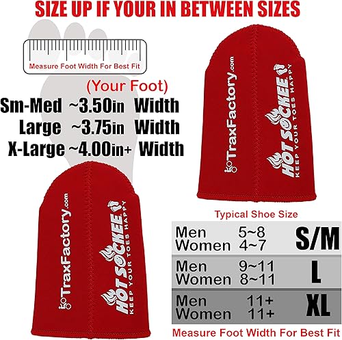 Miniatura 5 de Calentadores de dedos de neopreno - Se usan dentro de zapatos o botas - 3 tallas - Para ciclismo, senderismo, deportes de invierno, camping, trabajo