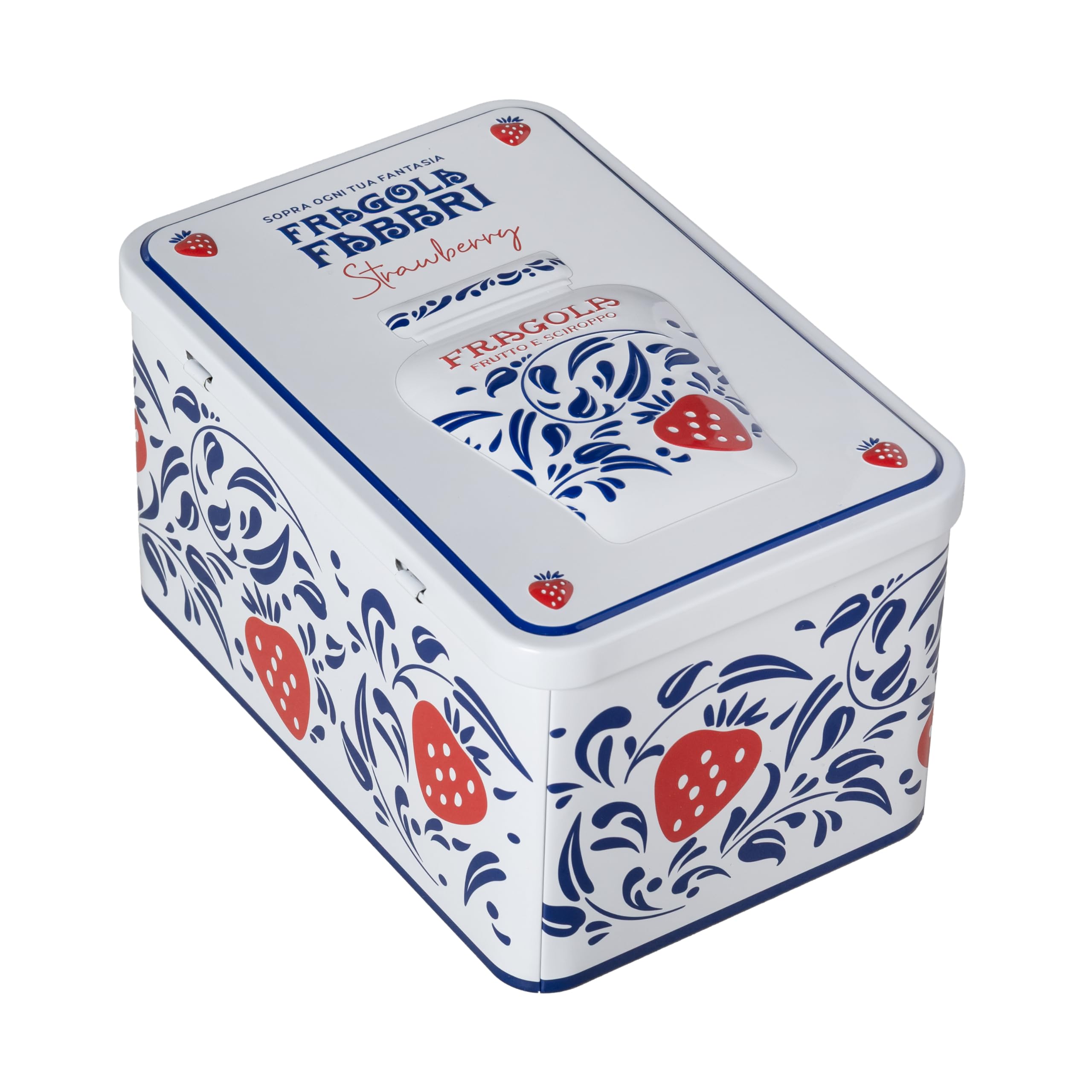 Latta Regalo Fragola Fabbri 600g con cucchiaino e ricettario