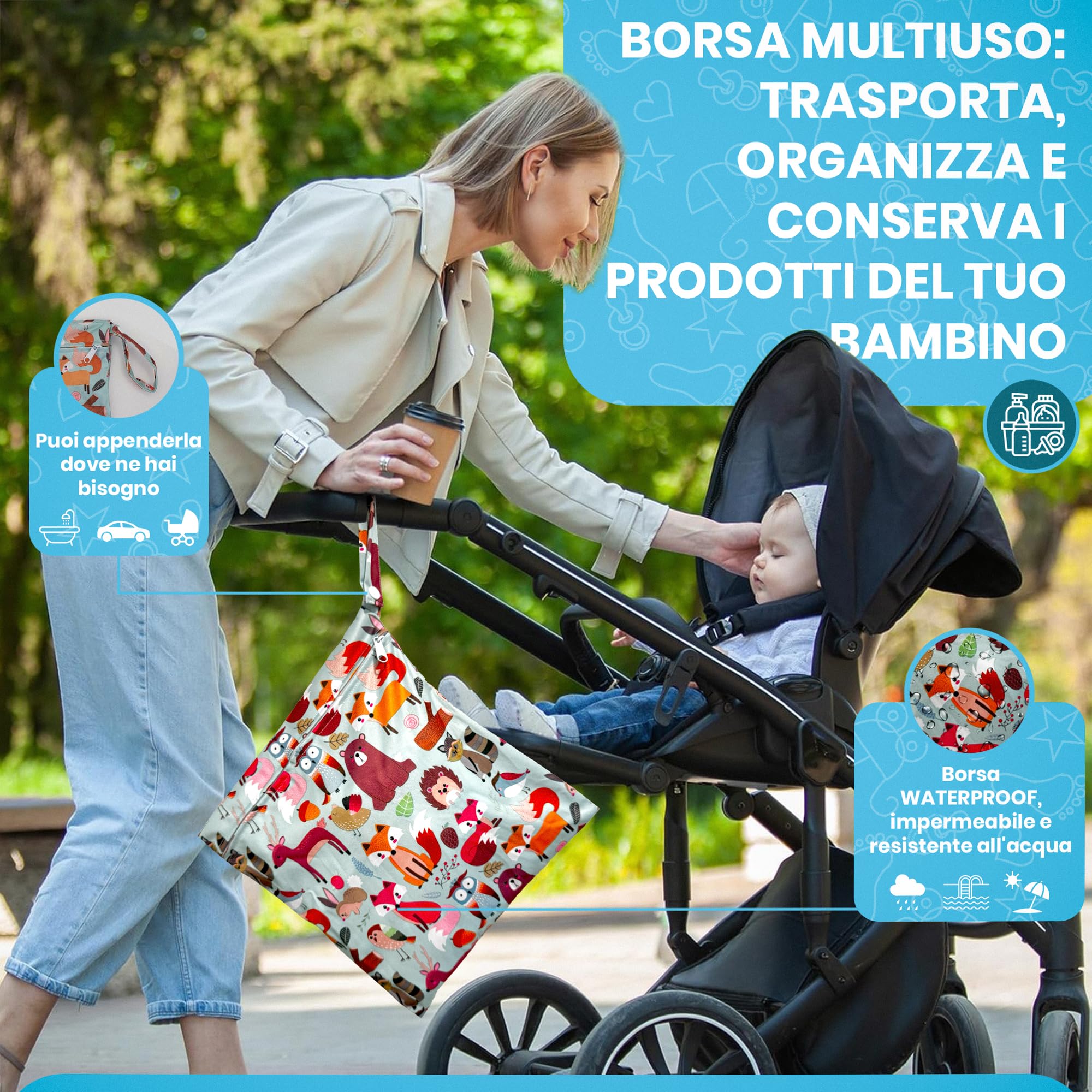 VibeGifting® Pack XXL-9 buste da 10 mt compatibili con Ricarica Mangiapannolini Foppapedretti, Ricariche Mangiapannolini Tommee Tippee, Profumate, Senza-BPA, 100% Riciclato