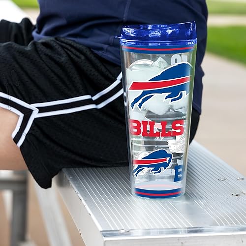 Miniatura 107 de Rico Industries NFL - Vaso de fútbol americano de doble pared, 16 onzas, tapa W