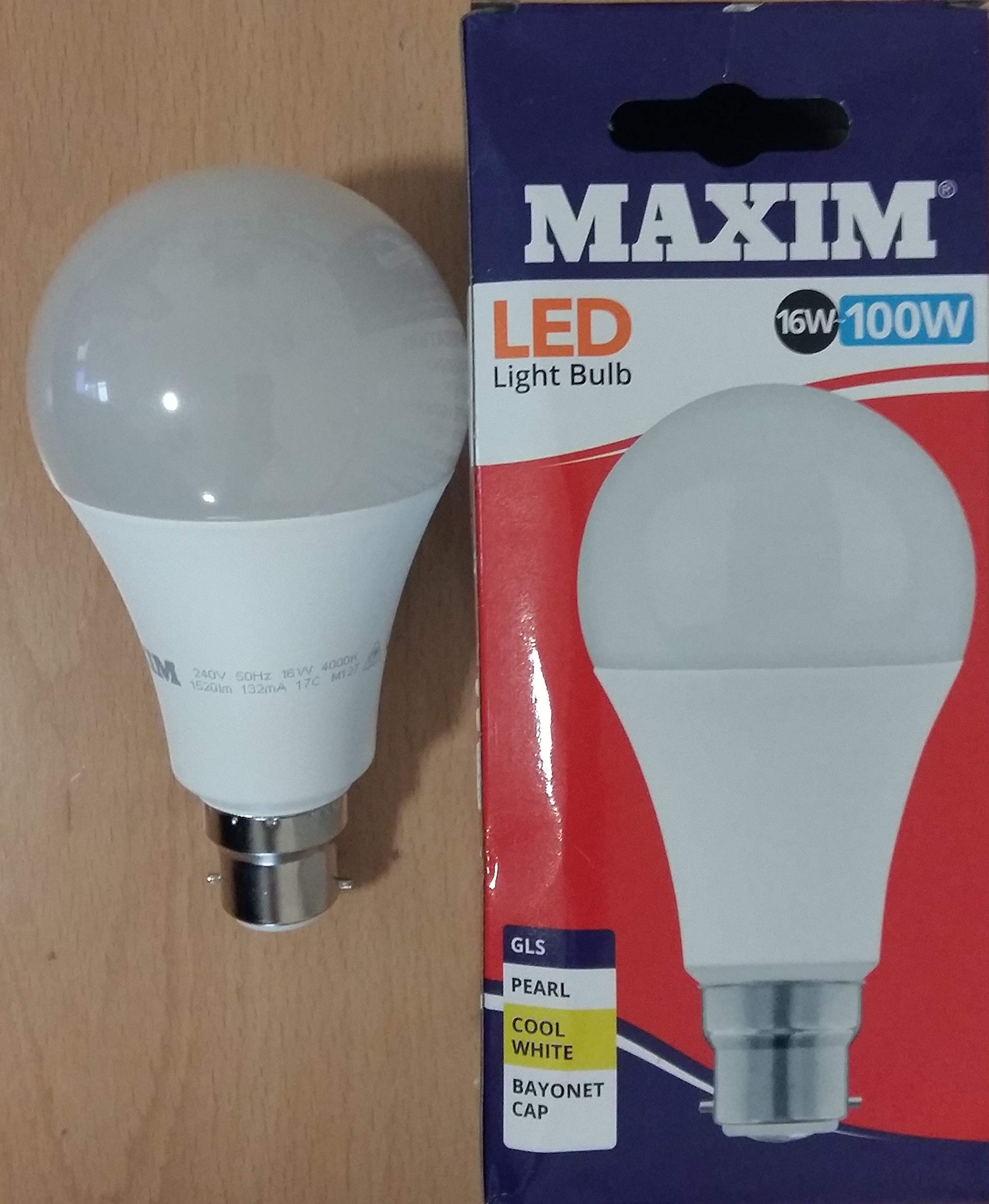 Maxim (BC) LED GLS 13W (100W Equiv) Cool White - Image 2