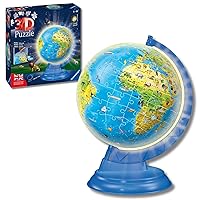 Ravensburger - Puzzle 3d Globo Terrestre Night Edition | Puzzle 3d Bambini A Partire