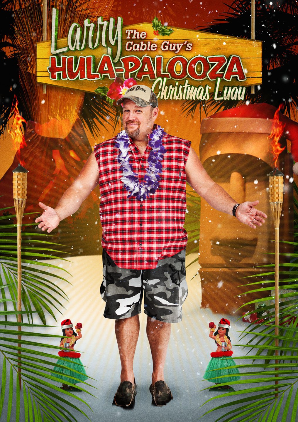 Larry the Cable Guy's Hula-Palooza Christmas Luau DVD para reír en familia en las fiestas