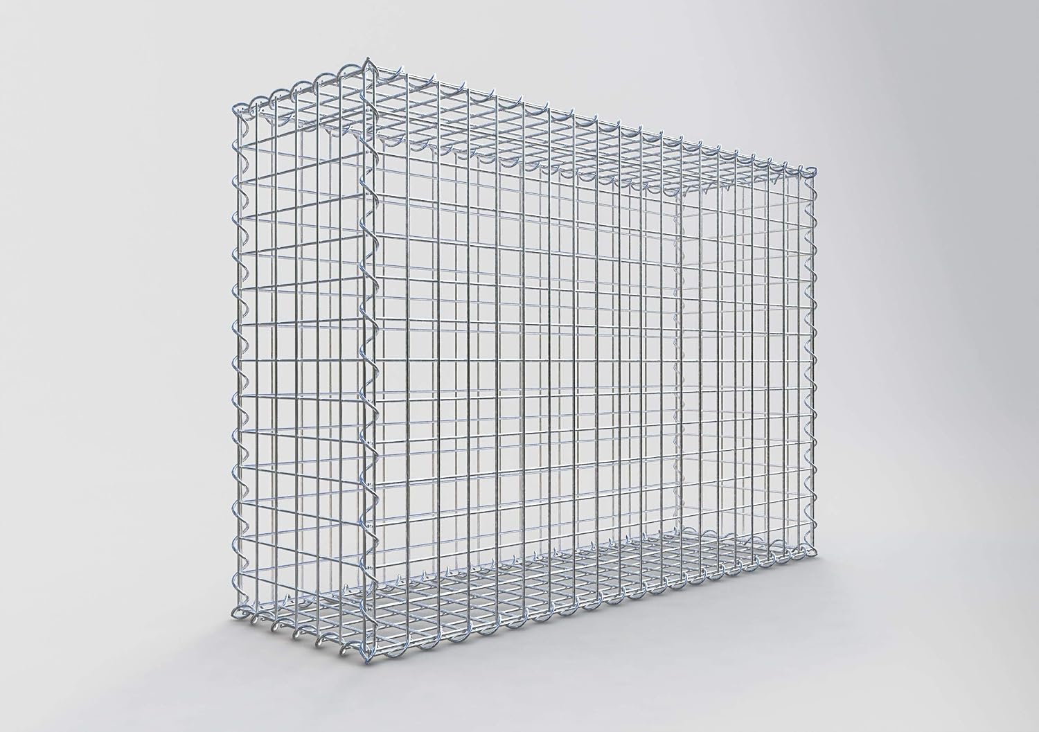 KADAX Gabionenkorb Aus Verzinktem Stahl – Pflanzkorb 45x32 Cm, Wetterfest Für Garten-Deko Mit Steinen