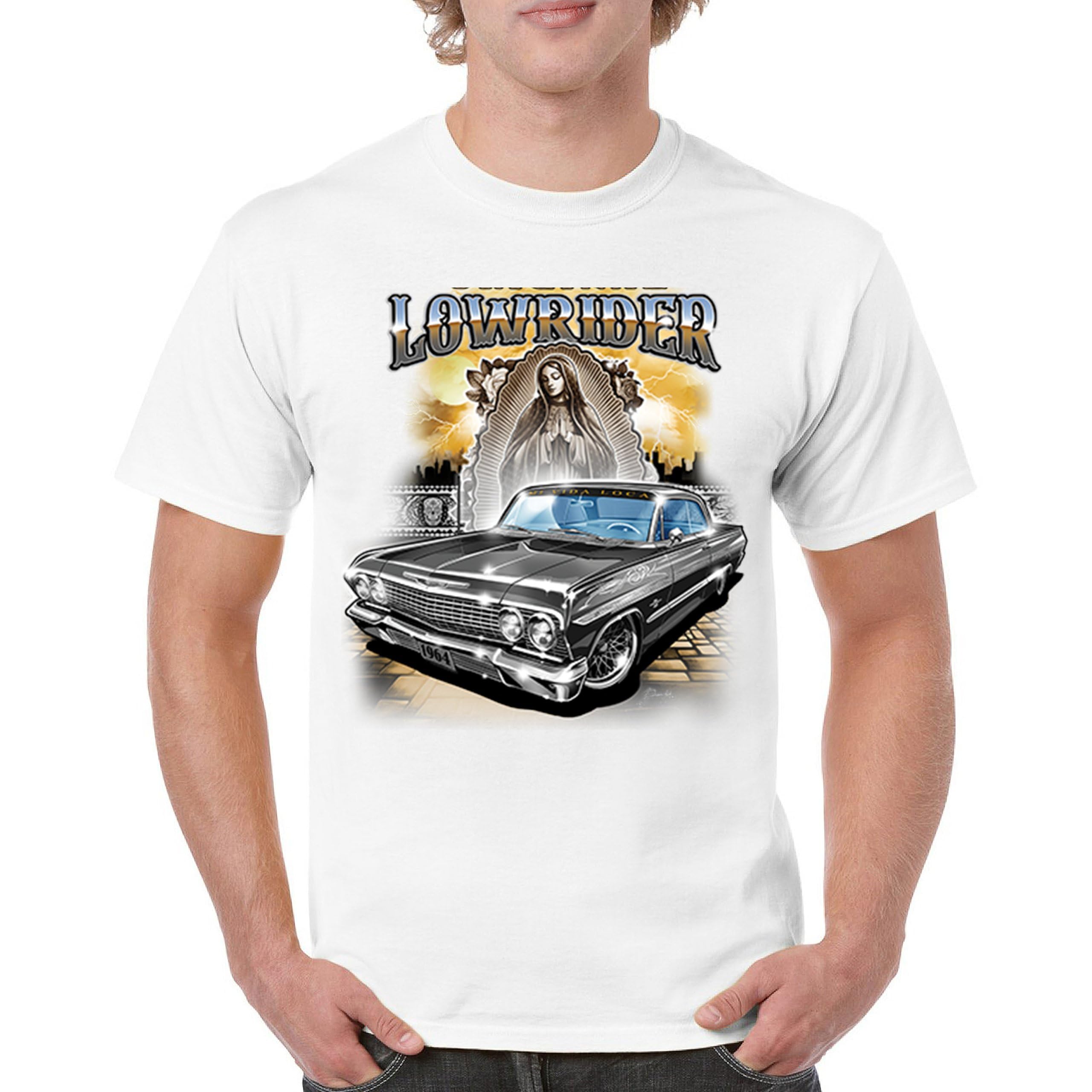 Original Lowrider T-Shirt Mexican-American Custom Low and Slow Cars LA Classic Cali California Latino Men's Tee