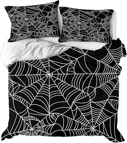 Miniatura 153 de Pumpkin Bedding Halloween Duvet Cover Set Funny Evil Pumpkin Pattern Design Black Halloween Bedding Set Queen 1 Duvet Cover 2 Pillowcases