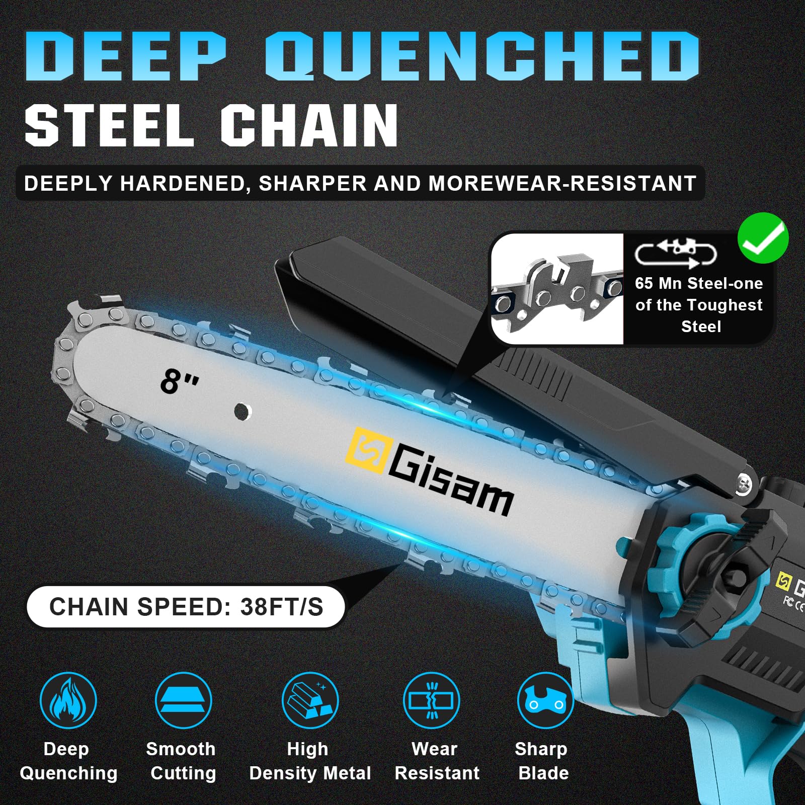 2-In-1 KettensäGe Und Hochentaster Akku FüR Makita 18v, Mit 2×4.0ah Akku, VerläNgerungsstange Bis 4.2m, BüRstenloser Motor, Elektro Hochentaster AstsäGe FüR Baumzweige, Holzschneiden