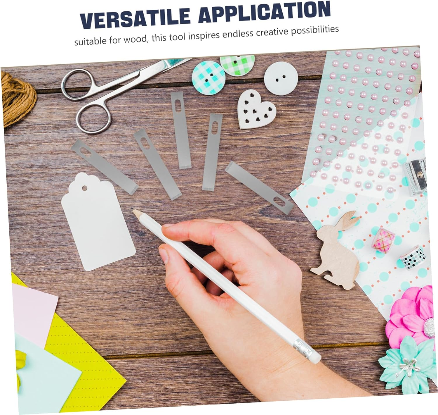 VILLCASE 100pcs Sharp Precision Cutting Tool for Wood Plastic Soft Metal Ergonomic Design for Comfortable Use DIY Projects
