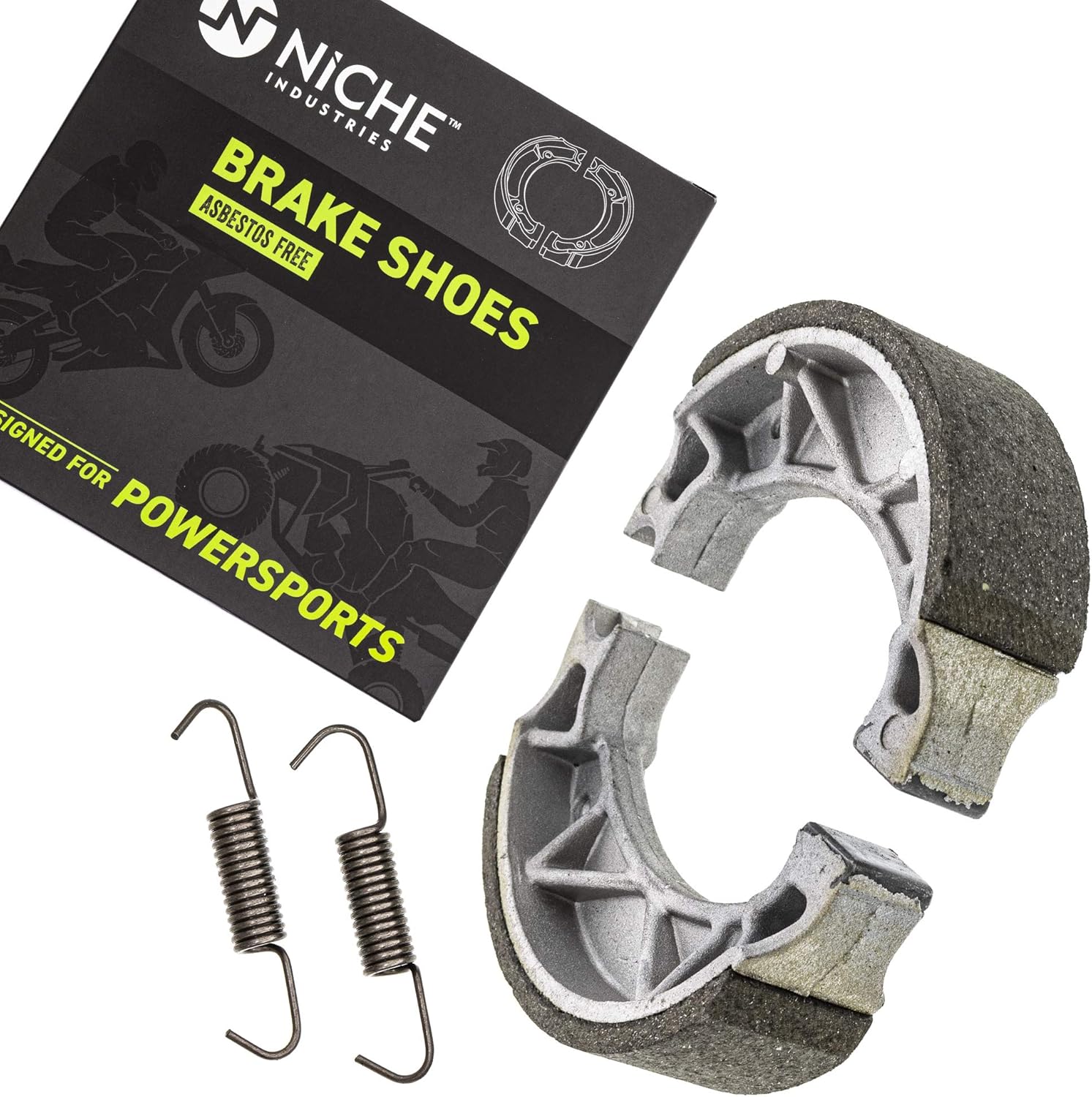 NICHE Brake Pad with Shoe Set for Yamaha XT225 4BE-W253E-00 3BN-W0045-01 Front Rear Semi-Metallic