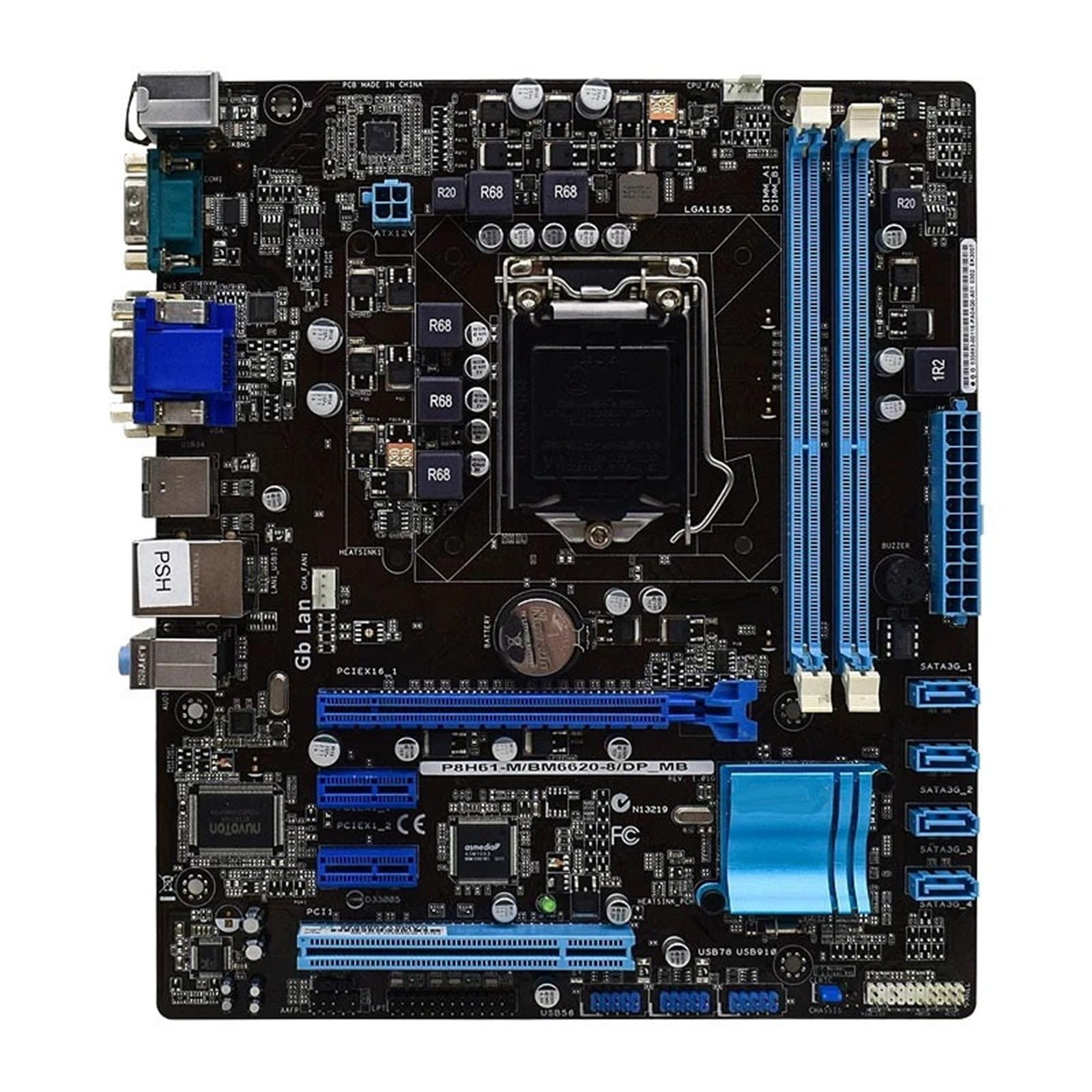 Composant PC de remplacement pour circuit imprimé de carte mère Intel H61 - 6