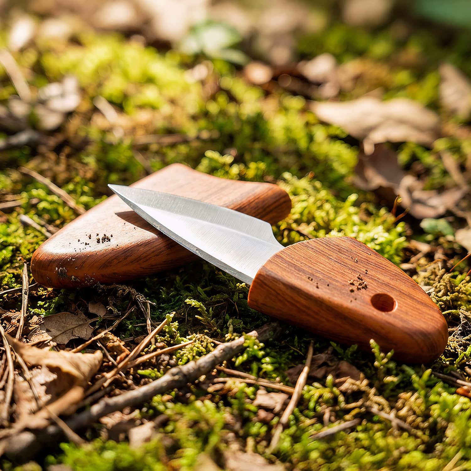 Portable EDC Knife, Fish-Inspired Design, Small Straight Blade Keychain, Ideal for Travel, Outdoor, and Everyday Tasks(1 Pack)