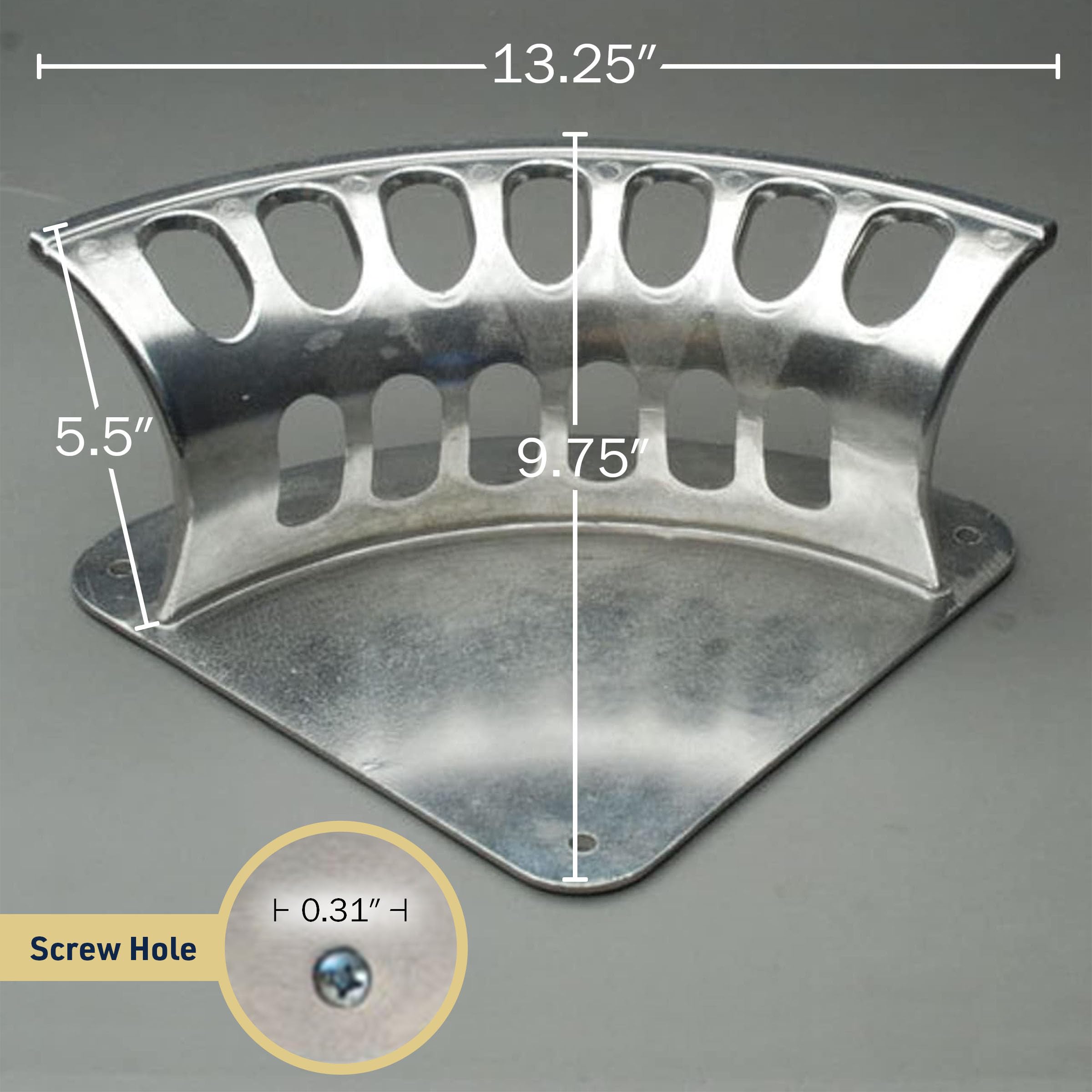 Kings County Tools Portagomma in alluminio pressofuso da 33 cm, elegante design curvo, materiale di qualità e robusto, contiene 30 metri di tubo da 1/2" e tubo da 1,5 m di tubo da 5/8", attacco a