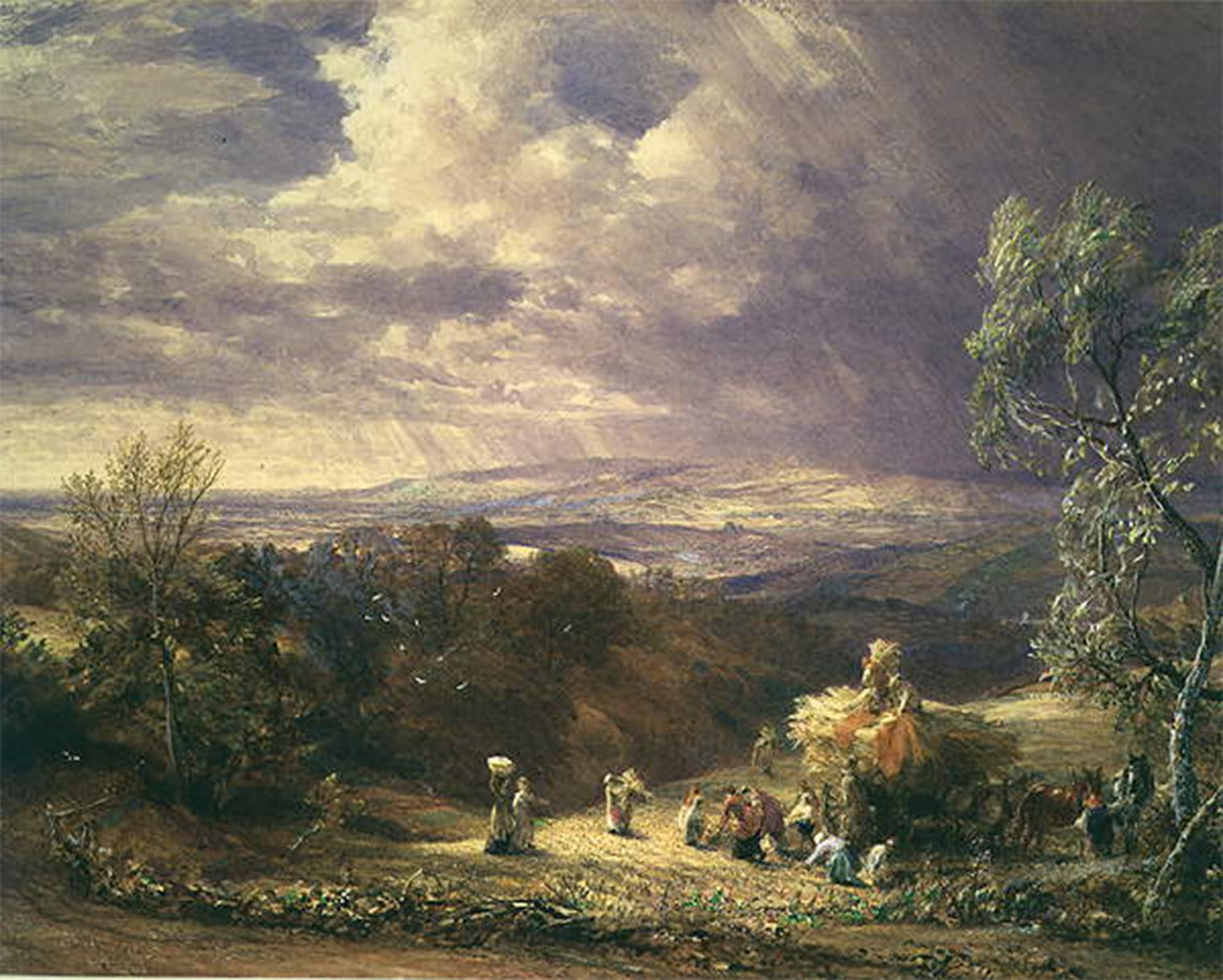 SERENDIPITP Vintage Picture Print on Canvas Wall Art Poster Harvesting by Famous Painter Artwork Print Poster for Wall Decor 60x90cm