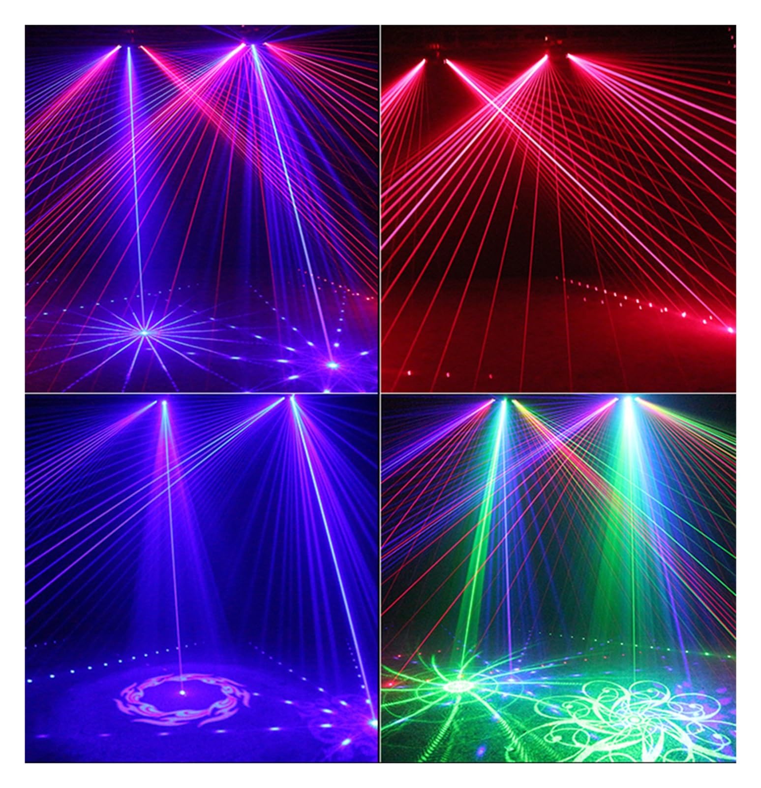 Lumière disco, DJ Disco scène projecteur Six yeux rvb lumière son activé modèles effets Scaner noël maison danse fête système spectacle pour fête, bar, club, mariage, Halloween, Noël