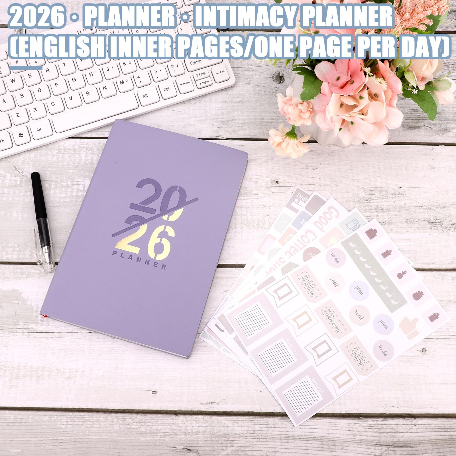 2026 Weekly and Monthly Planner, Binding Calendar Planner Agenda 2026 Diary A5 Week to View January to December with 12 Monthly Tabs & 53 Weekly Calendar Pages for School Office - Image 3