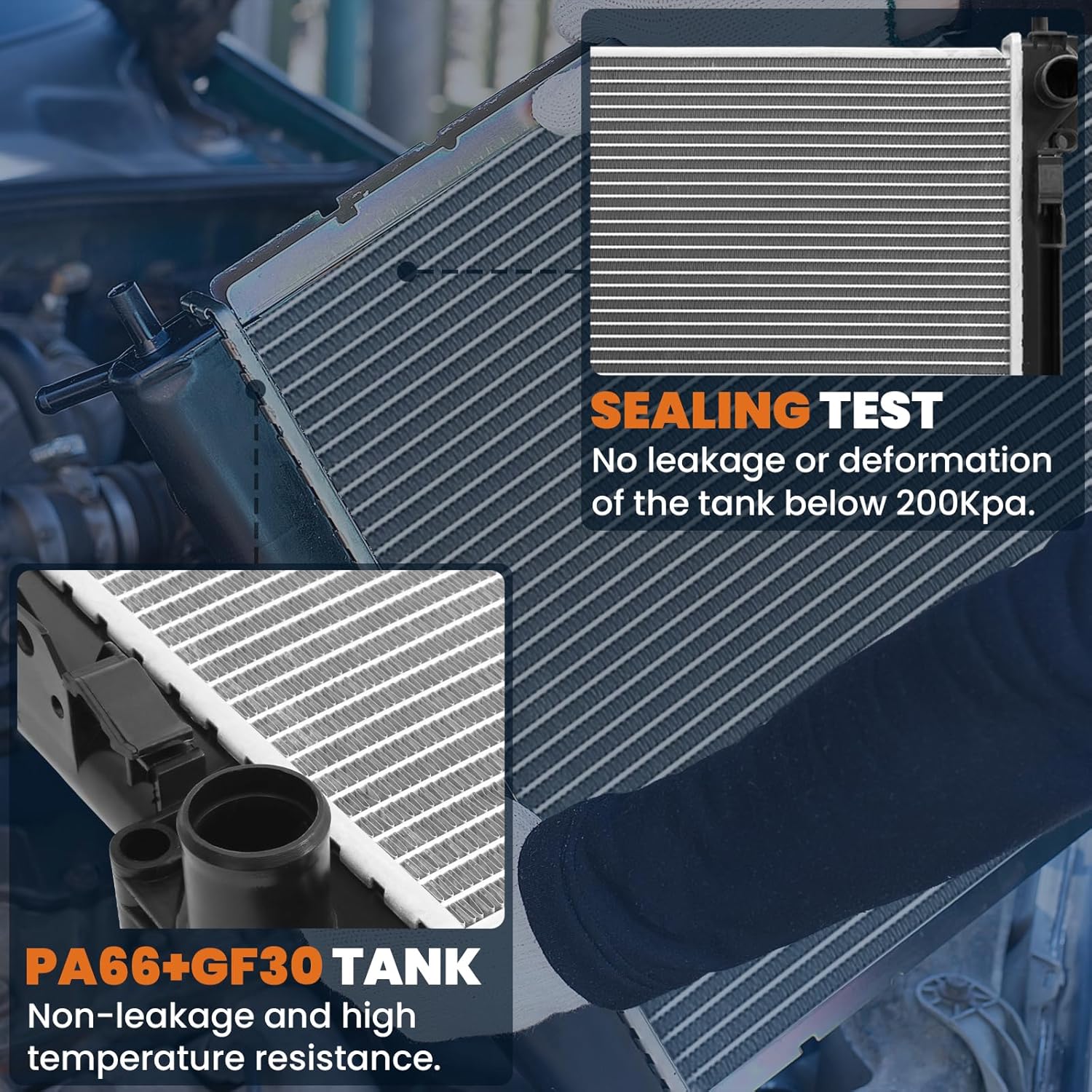 Aluminum Radiator Compatible for 2012-2018 Ford Focus SE SEL Titanium Plus Trend L4 2.0L Replace# CU13219