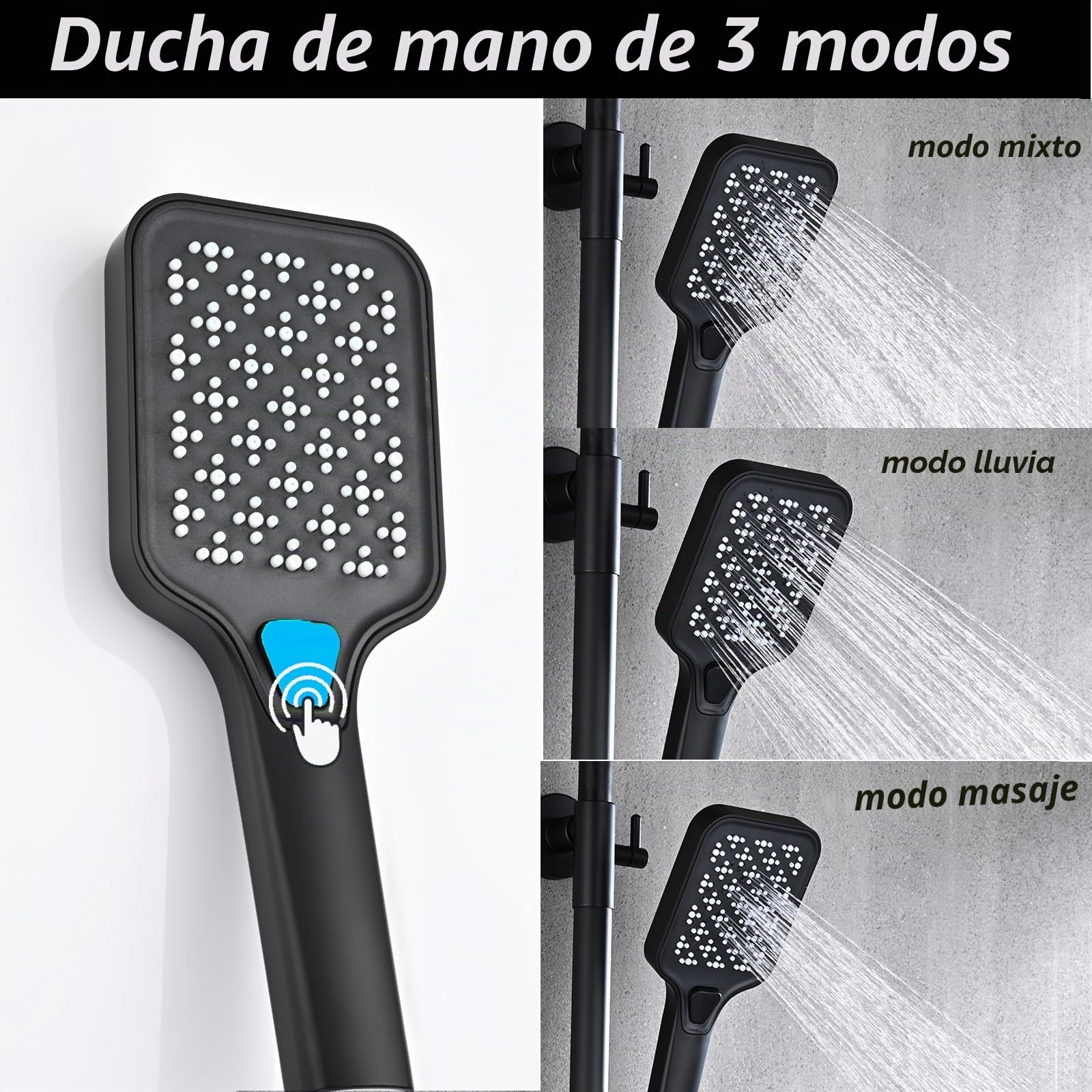 Sistema Columna de Ducha Termostática 5 funciones Columna de Ducha