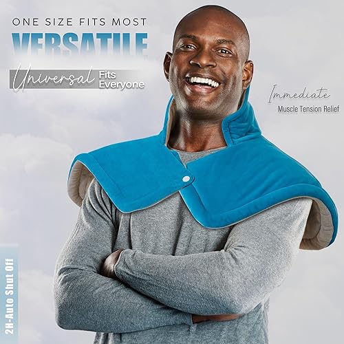 Miniatura 4 de Almohadilla térmica para cuello y hombros, regalos para hombres, papá, mujeres, mamá, día del padre, día de la madre, cumpleaños, regalos de