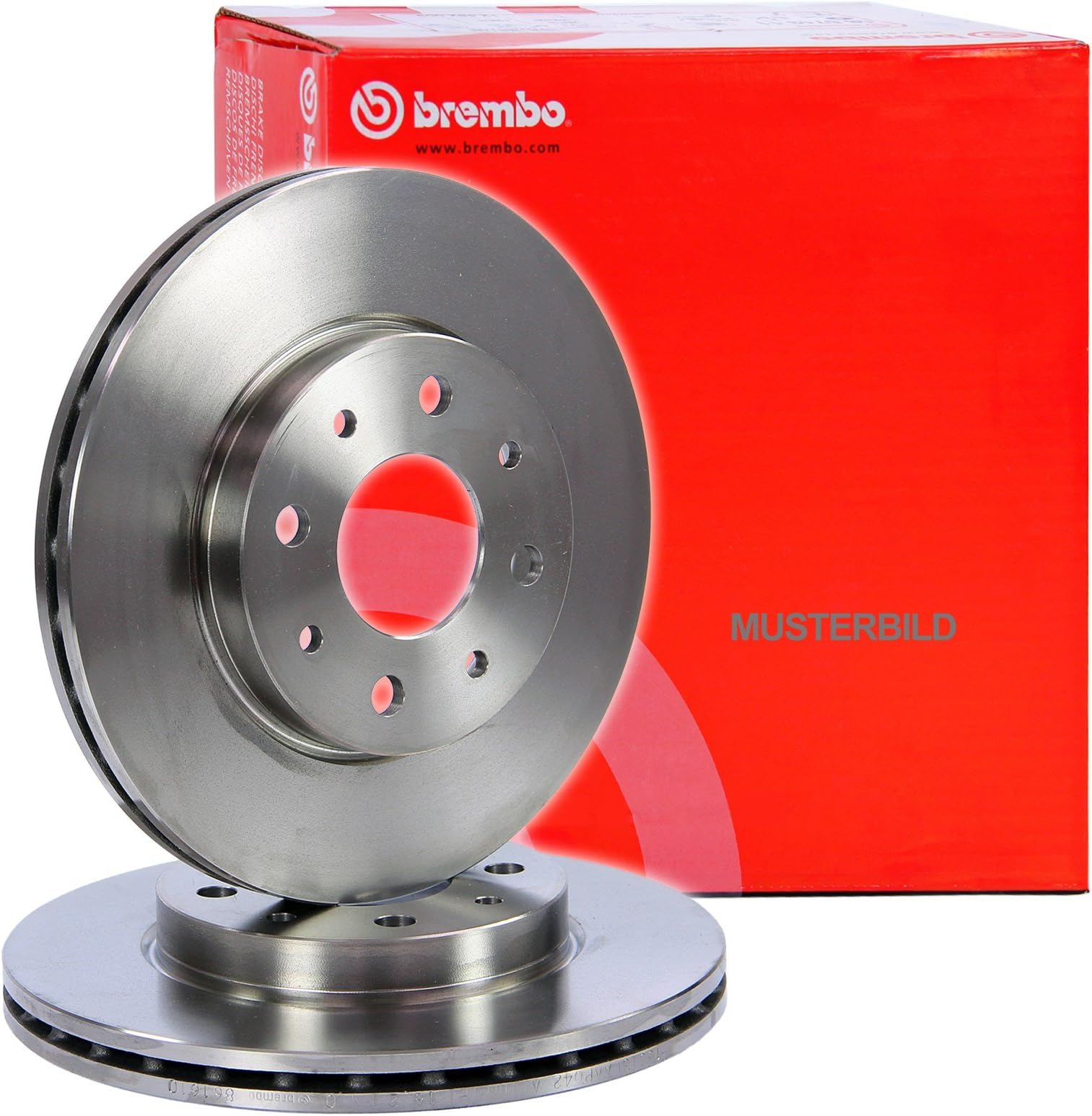 Brembo 09.9078.10 – Jeu De 2 Disques De Frein Avant Ventilés 260x22 Mm – Qualité Premium Pour Nissan, Renault, Dacia