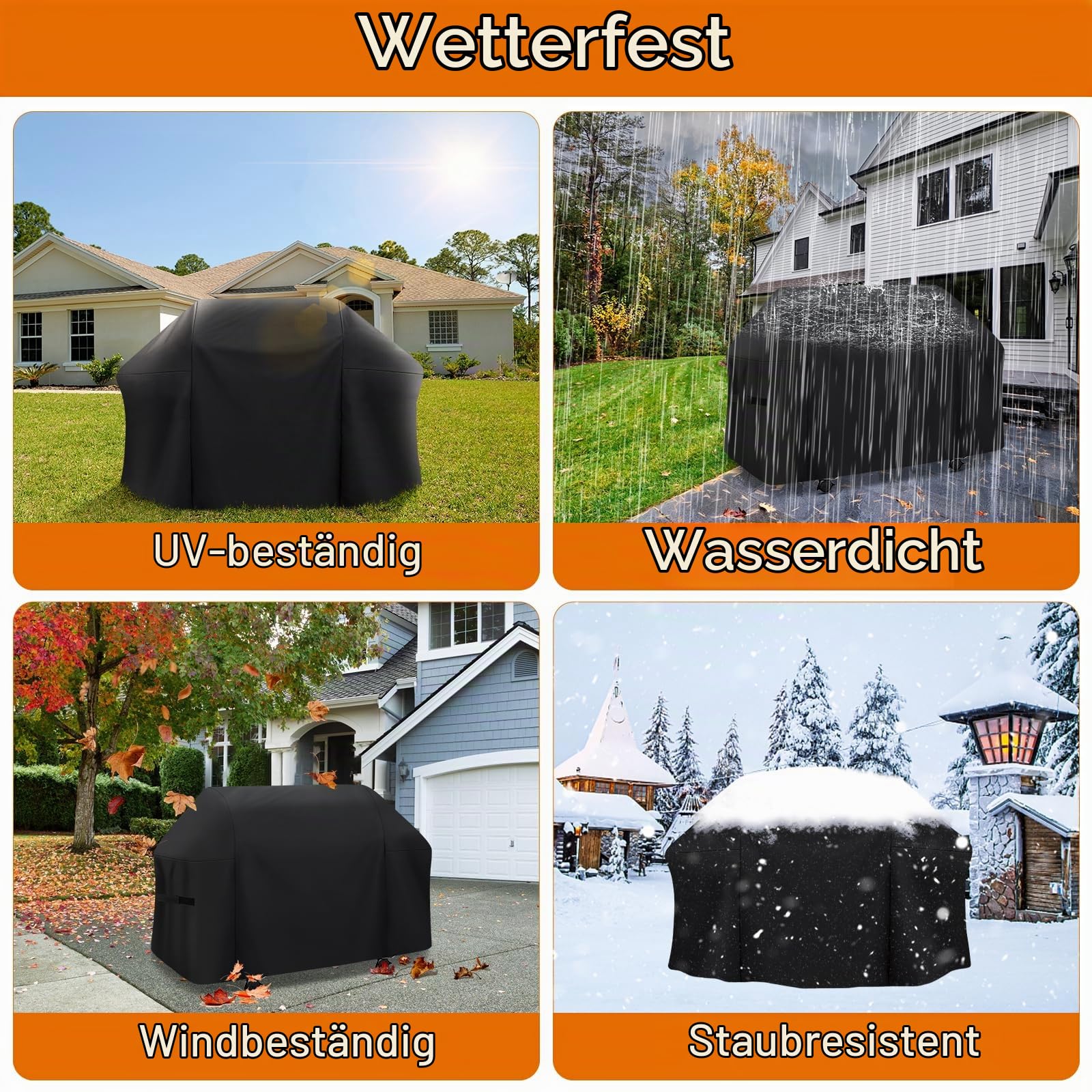 Grillabdeckung 208 cm - Grill Abdeckung für Weber Summit 600 Series, Genesis