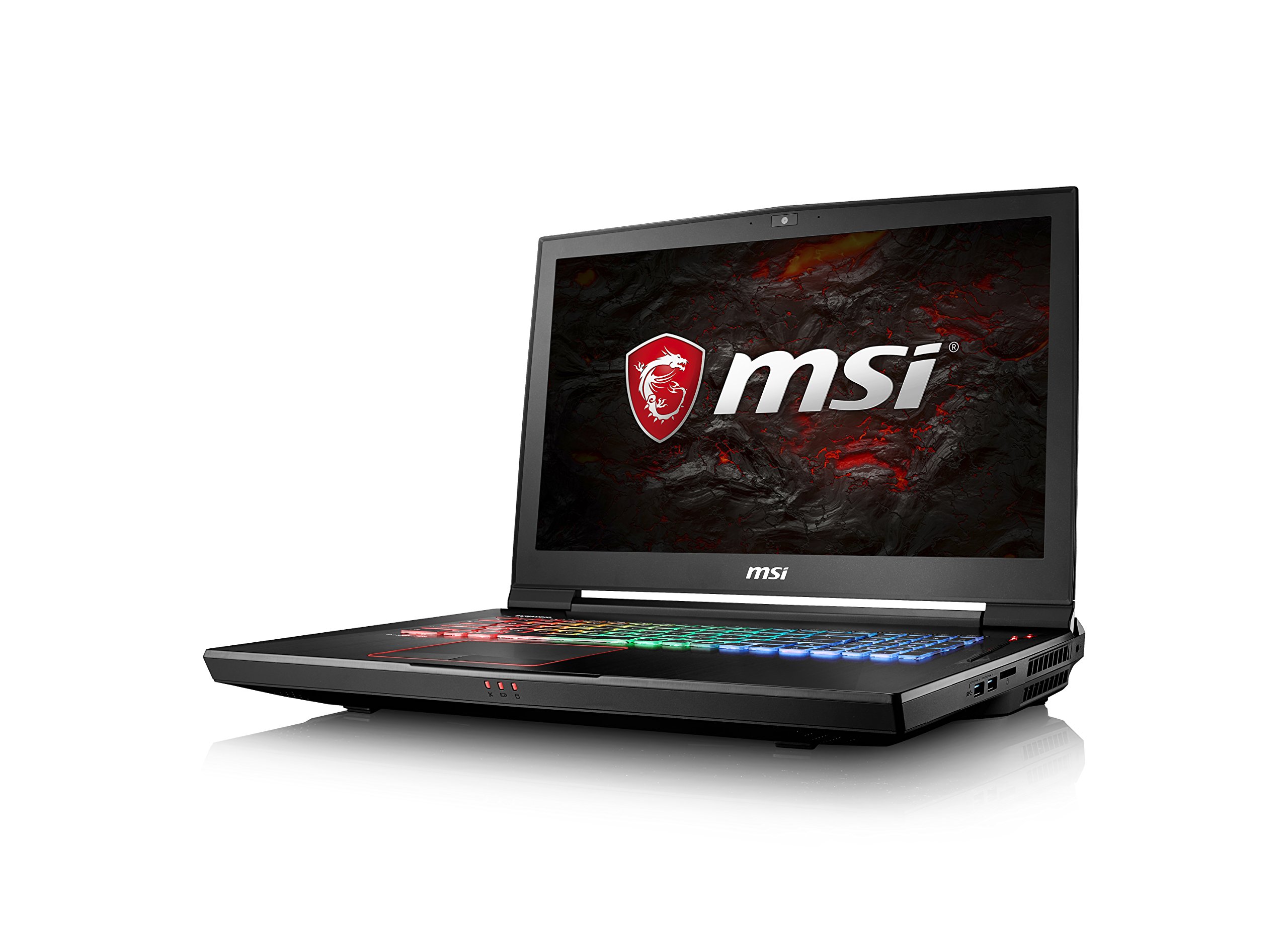 MSI GT73VR Titan PRO-1005 17.3" 120Hz 5ms Hardcore Gaming Laptop i7-7700HQ GTX 1080 8G 16GB 512GB SSD + 1TB, Black-Red