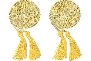 2-Piece Graduation Honor Cord with Tassel in Captivating Yellow