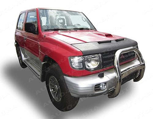 Miniatura 2 de Sujetador con capucha y parte delantera para la nariz, compatible con Mitsubishi Pajero - Shogun - Montero 1990-2000 Sujetador de capó STONEGUARD