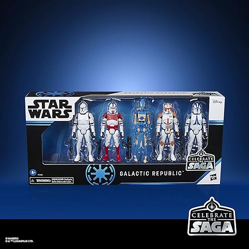 Miniatura 3 de STAR WARS Celebrate The Saga Toys Galactic Republic - Juego de figuras de acción coleccionables a escala de 3.75 pulgadas, paquete de 5 para niños a
