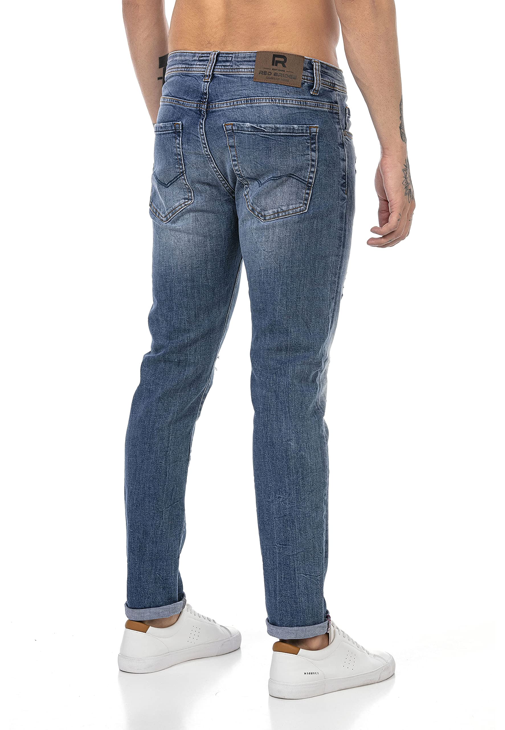 RED BRIDGE Vaqueros para Hombre Jeans Denim Pants Estilo Destroyed