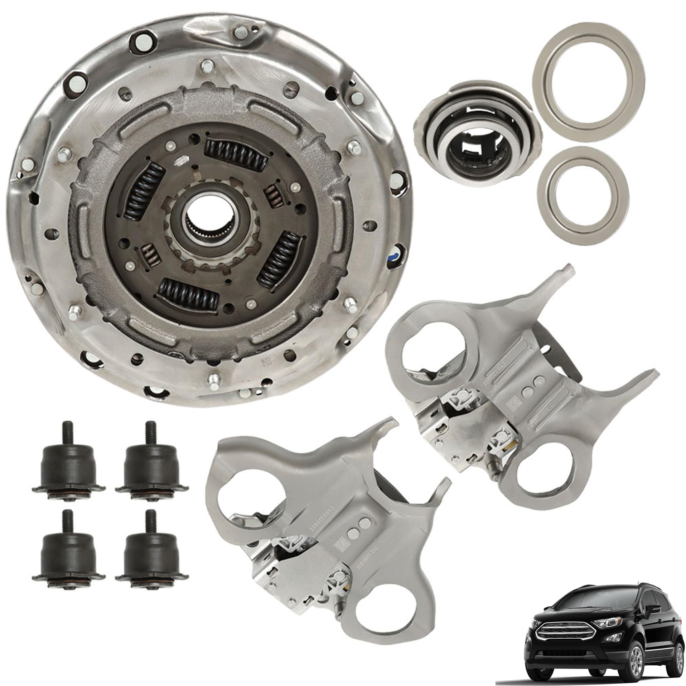 6DCT250 DPS6 Transmission Dual Clutch Fork Kit Replacement for Focus Fiesta 2012-2019