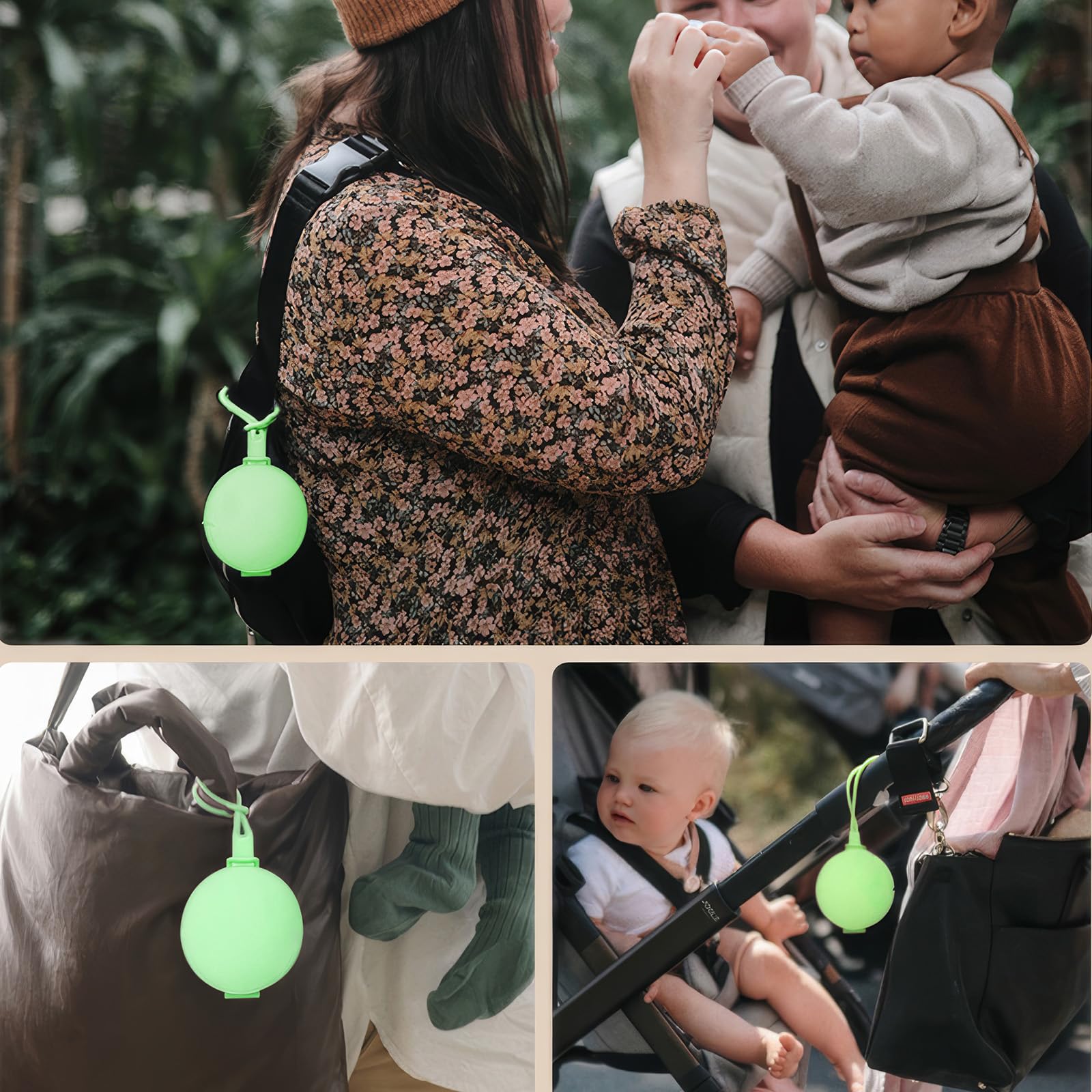 Boîte À Sucettes Bébé 2pcs Silicone Portable Imperméable Sans BPA Voyage