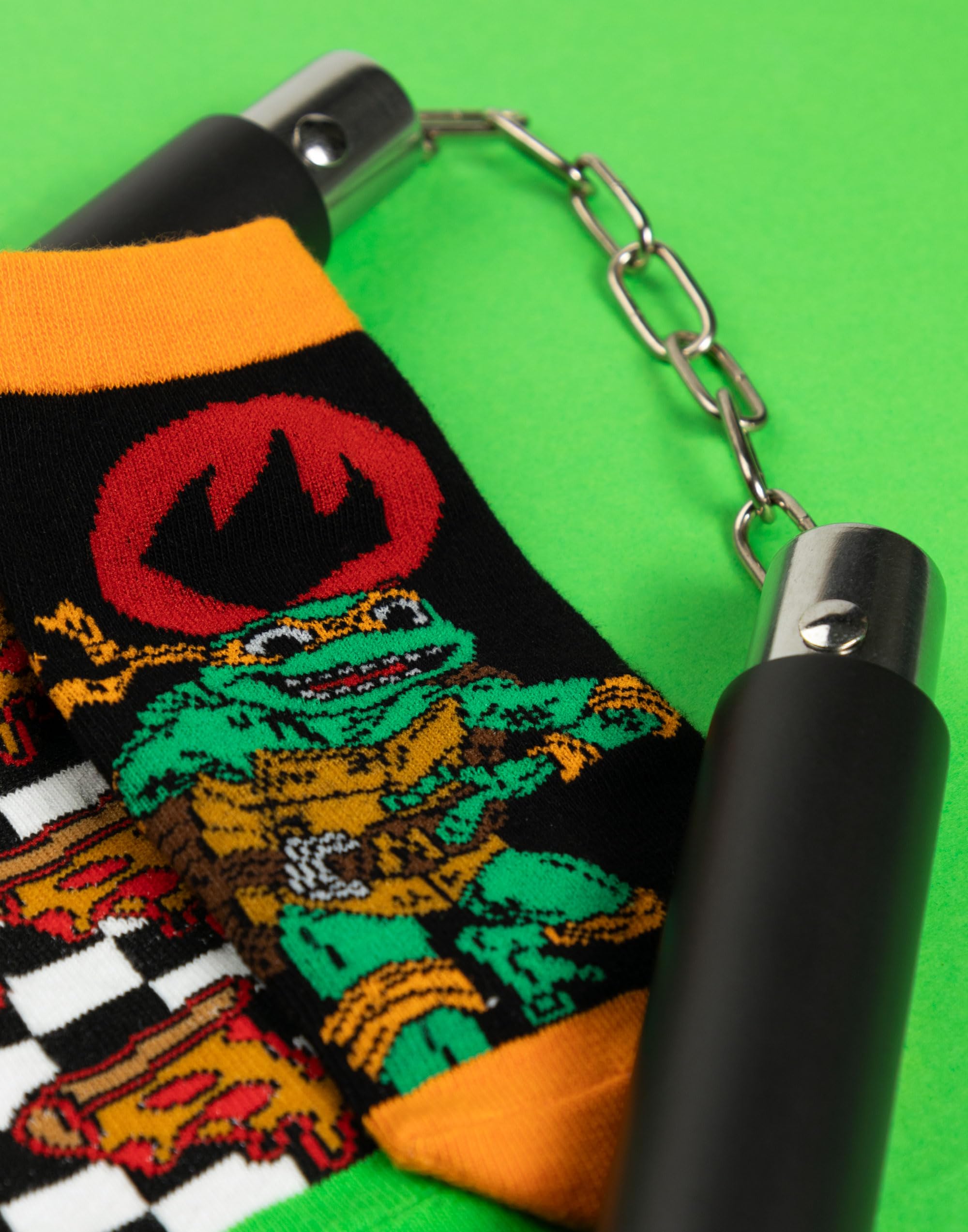 TEENAGE MUTANT NINJA Turtles Paquete de 5 calcetines para niños | Calzado con gráfico TMNT multicolor para niños | Paquete de calcetines cómodos Mutant Mayhem | Regalo de mercancía de serie