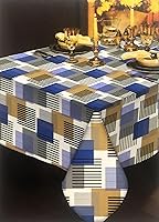 Vista 7 de Better Home Mantel con diseño de pera de manzana, parte trasera de franela textil, resistente, 60 pulgadas, redondo