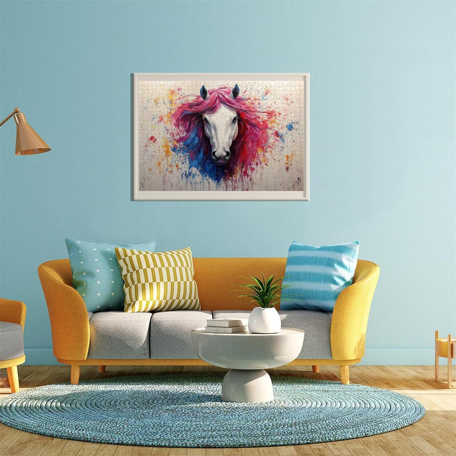 Pferd Puzzle für Erwachsene Kinder Anspruchsvoll 5000 teile Impossible Klassische Puzzles Schwer Abstrakt ab 8 9 10 Jahre Mädchen Jungen Jigsaw Kunst Educa,für Dekoration und Geschenke 105x156cm t-619