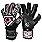 Renegade GK Triton Frenzy Goalie Gloves with Pro-Tek Fingersaves | 3.5+3mm Super Grip & 4mm Duratek | Black & Pink Goal Keeper Gloves (Size 10, Adult, Mens, Roll-Neg. Hybrid Cut, Level 2)