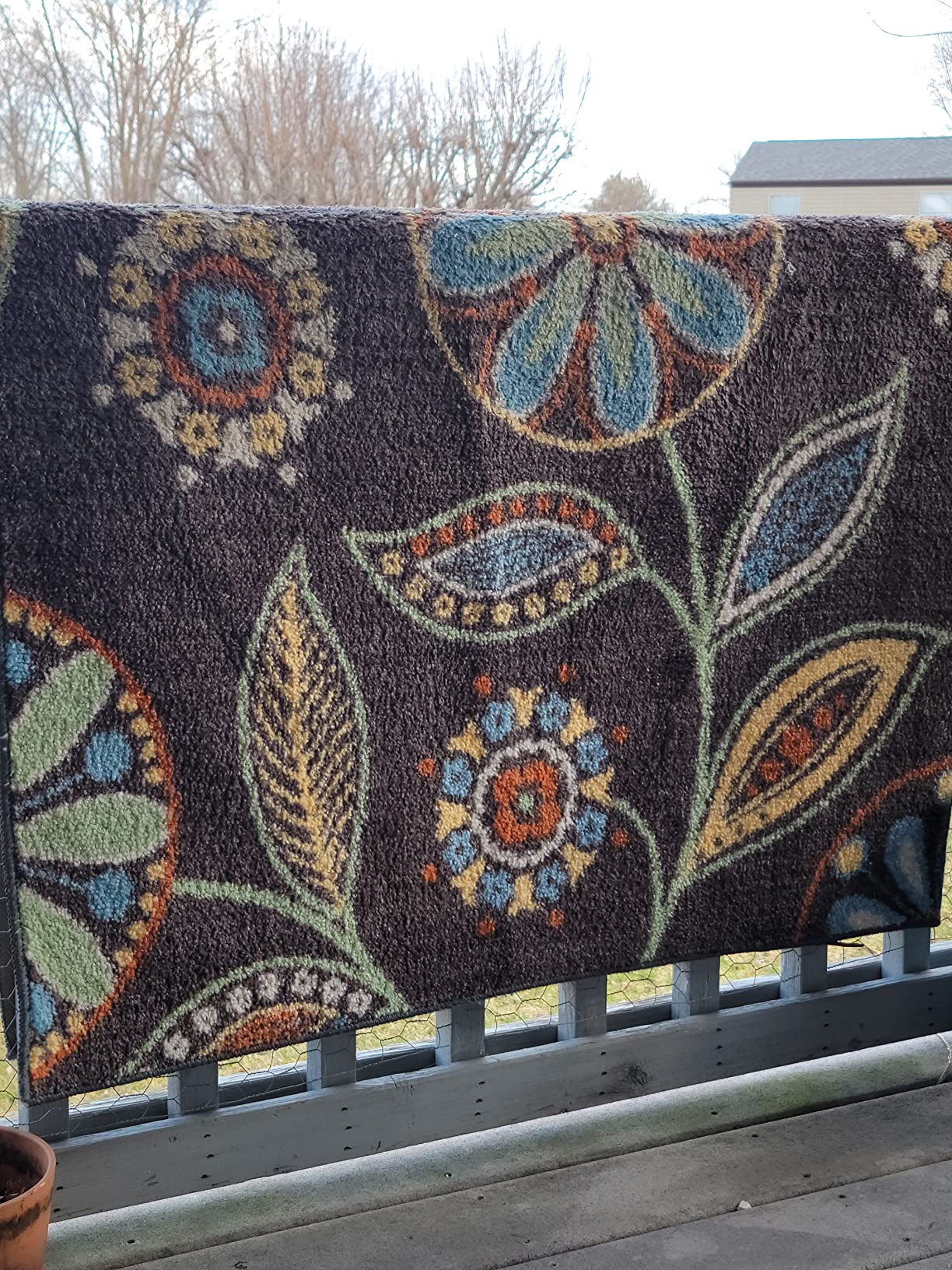 10/mo Finance Maples Rugs Reggie Floral Non Skid Area Rugs for