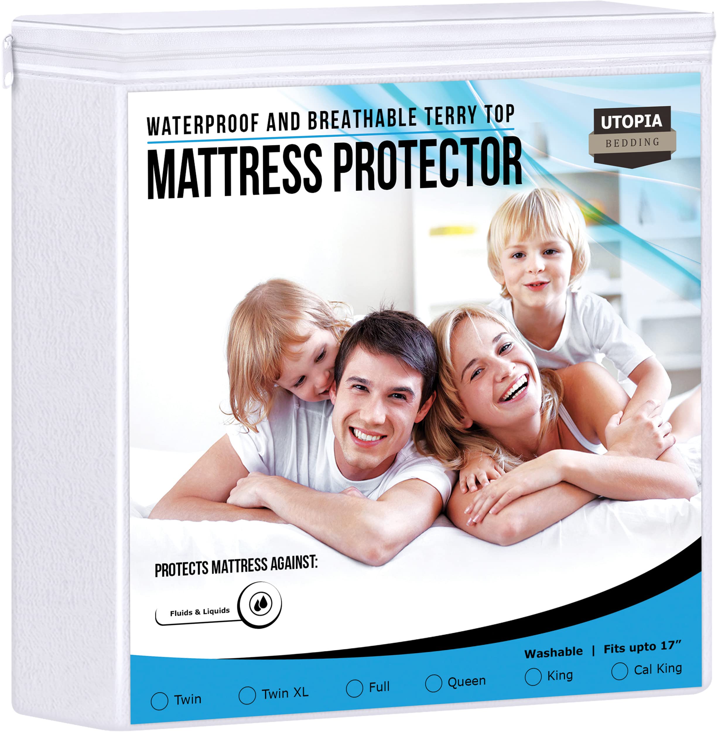 Utopia Bedding Terry Mattress Protector 