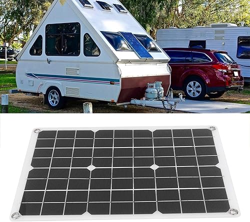 Miniatura 5 de 50W Folding Solar Panel, Monocrystalline Battery Dual USB Charger Solar Trickle Charger, Waterproof Design Portable Solar Battery Charger for Car