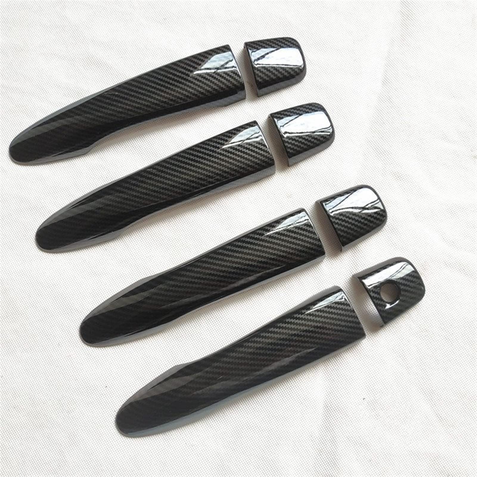 Fahbstr 1 Car Inner Handle For Nissan X&Trail 2019 2020 Car Accessories Door Handle Cover Trim Imitation Carbon Fiber(1)