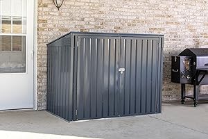 6x3 Storage Shed of Steel for Outdoor Use