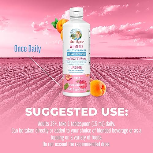 Miniatura 6 de Multivitamínico para mujer + liposomal para el crecimiento del cabello Lustriva  Biotina 10000mcg  Clínicamente probado para cabello más grueso,