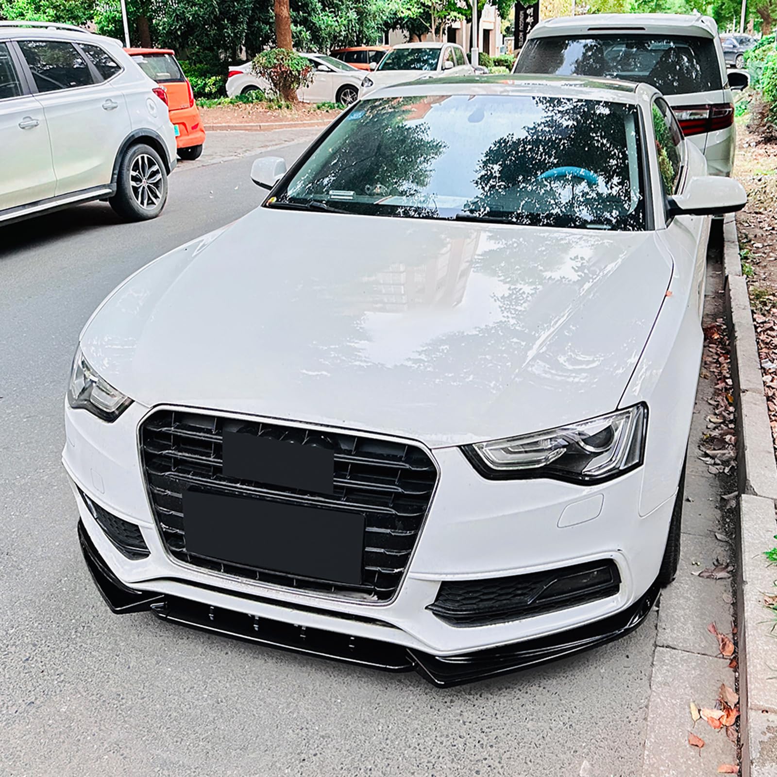 Auto Frontstoßstange Spoiler Lippe Für Audi A5 S5 8T Sline 2012-2017 2013 Schwarz