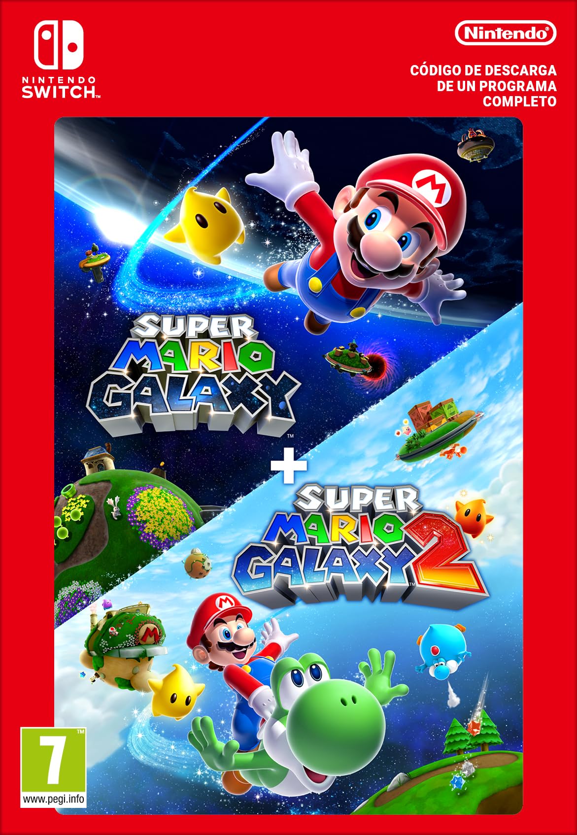 Super Mario Galaxy + Super Mario Galaxy 2 Standard | Nintendo Switch - Código de descarga