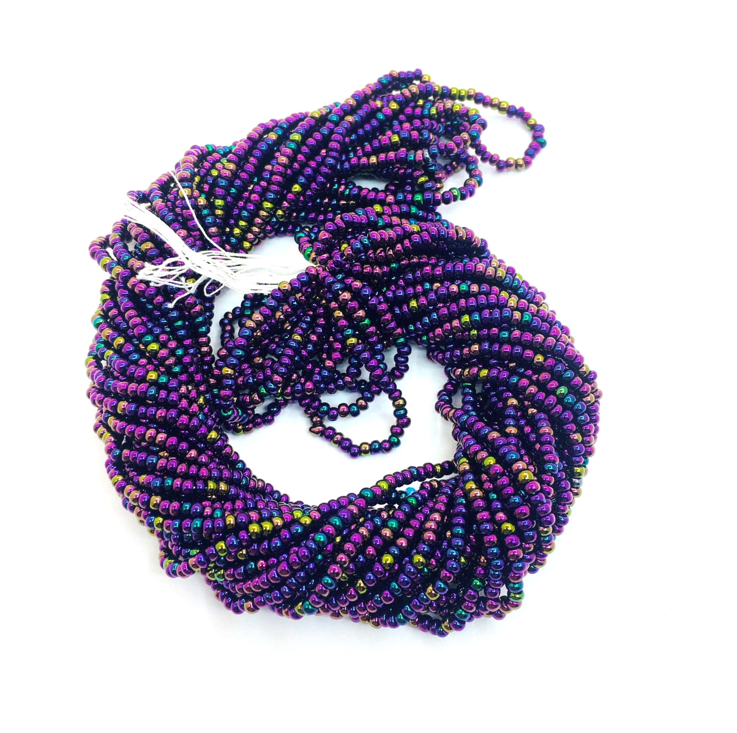 Perlin Seed Beads Native American Seed Beads Pony Beads Preciosa Ornela Czech 2 mm 9000 Pieces CZ 11/0 on Multiple Strands Purple Metallic Round - Image 2