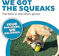 Vista 3 de Outward Hound Orbee-Tuff Squeak Ball - Juguete amarillo para perros