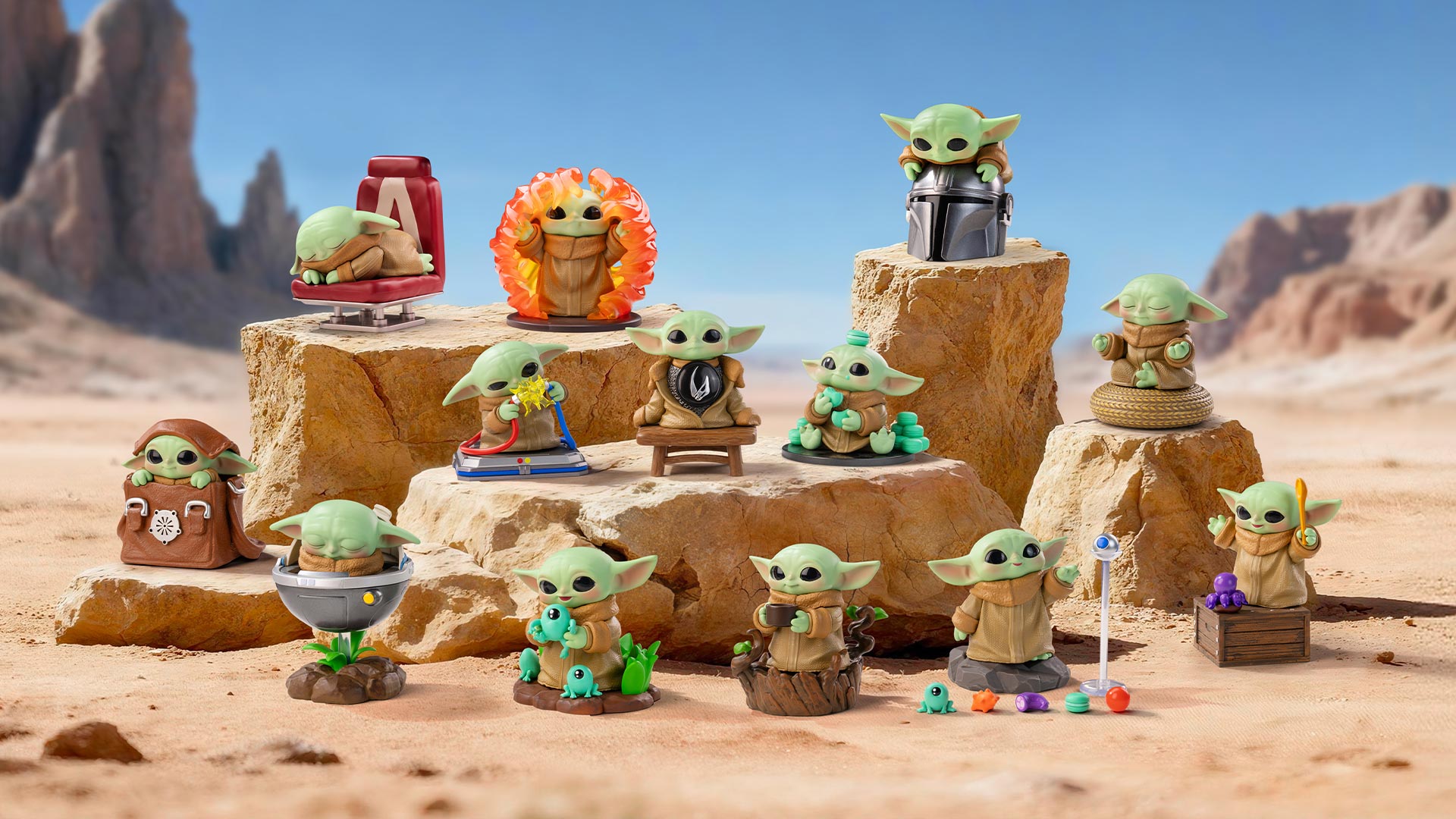 Amazon.com: POP MART Star Wars Grogu Tiny But Mighty Series